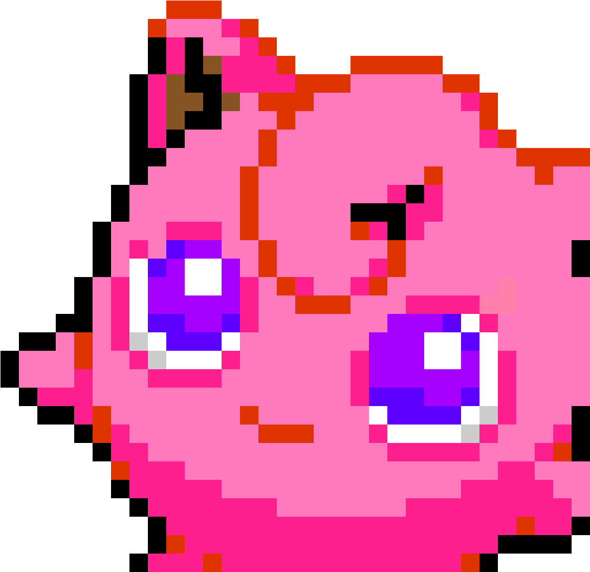 Janna - Jigglypuff Pixel Art (1184x1184), Png Download