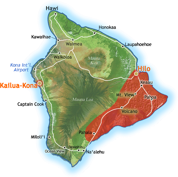 While There Are Many Causes That Lead To The Abuse - Hawaii Big Island Camping Map (800x755), Png Download