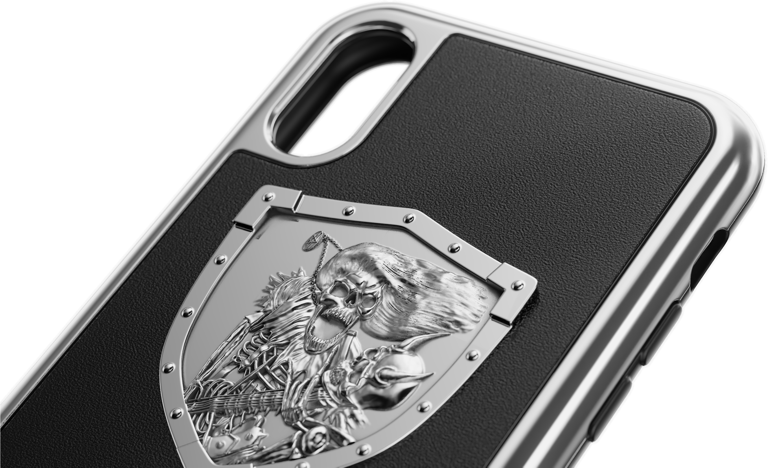 Buy Iphone X Case "heavy Metal Leather" - Capa Iphone 7 Led Zeppelin (2700x1650), Png Download