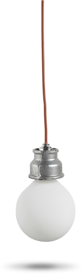Heavy Metal E27 Pendant Light - Incandescent Light Bulb (1000x1000), Png Download