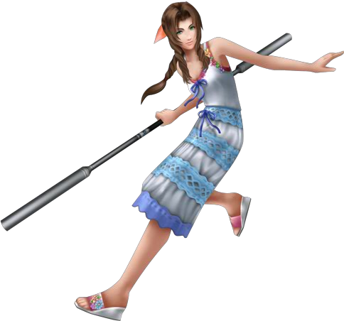 Aerith-dissidiaalt2 - Ff7 Crisis Core Aerith (484x452), Png Download
