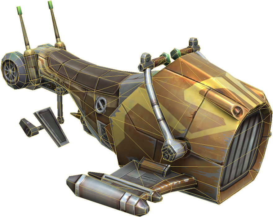 Toad Speeder For The Bioware Game Star Wars - Scale Model (1000x739), Png Download