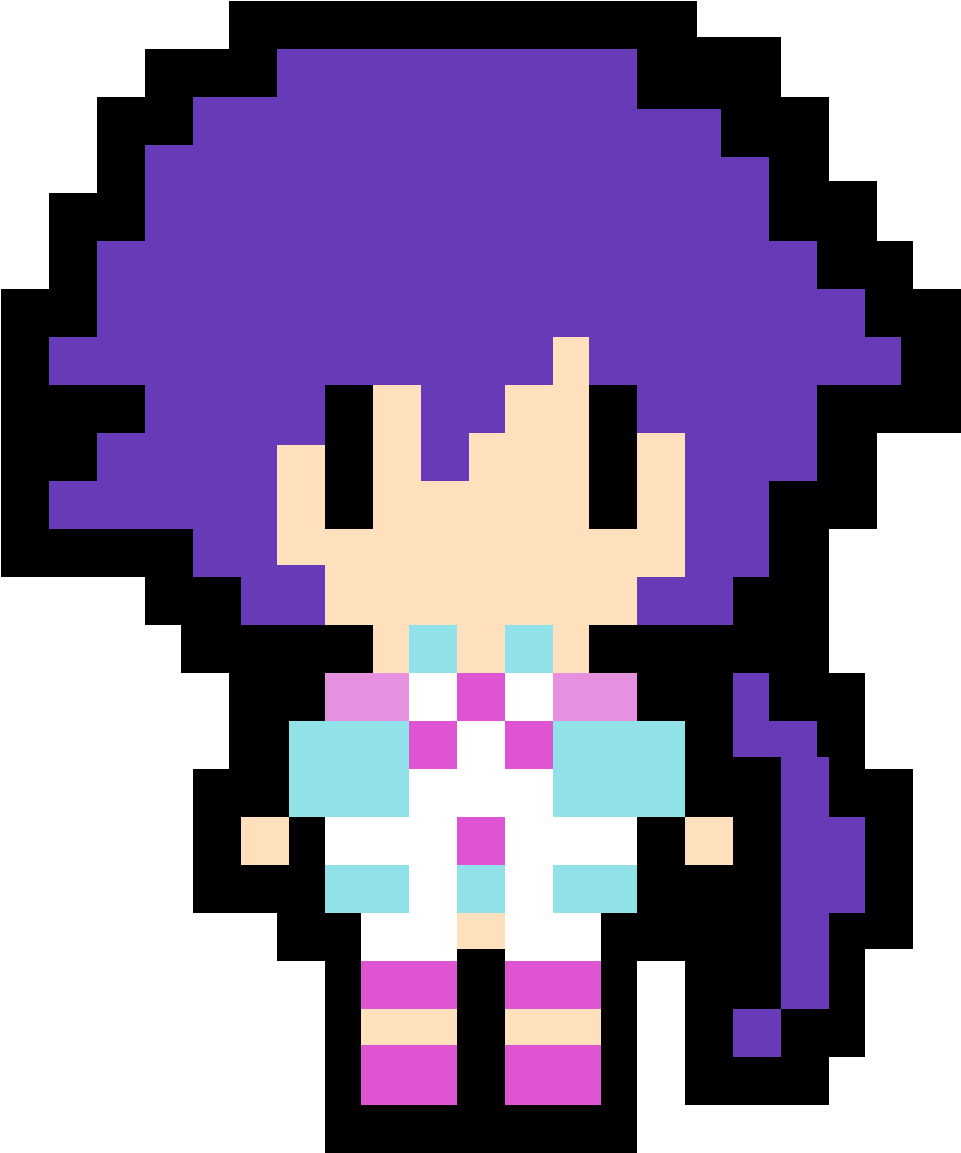 Plutia Pixel Art - Hyperdimension Neptunia Pixel Art (1200x1200), Png Download