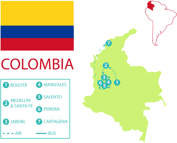 Here Are Some Overall Thoughts On Colombia - Euclidean Vector (640x600), Png Download