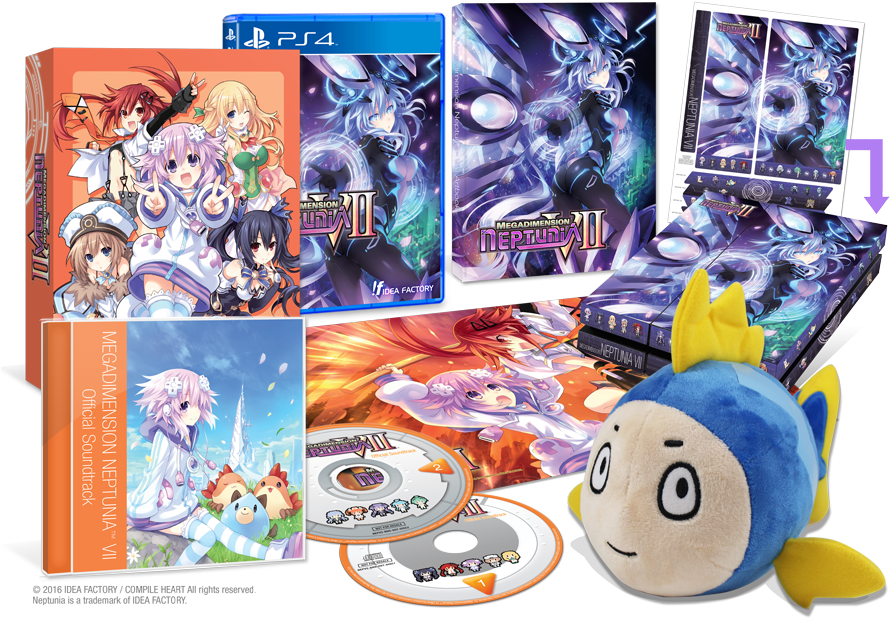 Nepv2 Le Set Us Full - Megadimension Neptunia Vii Edition (900x635), Png Download