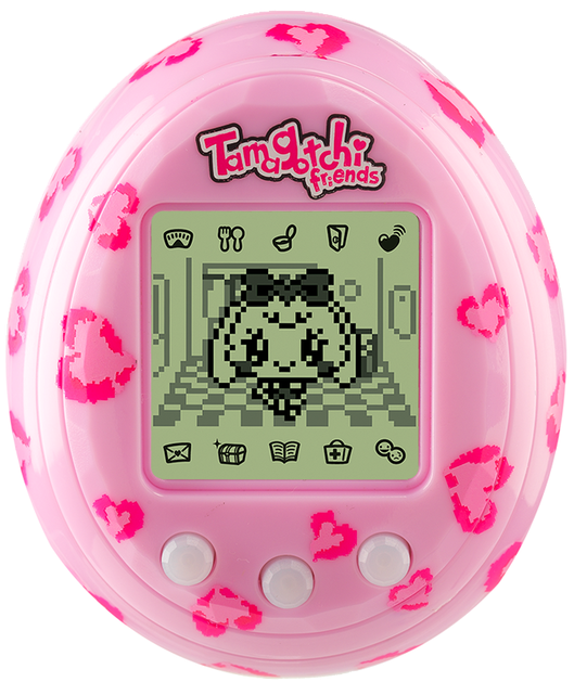 Remember Tamagotchi, That Cute Little Digital Pet Game - Tamagotchi Friends - Pink Heart (800x800), Png Download