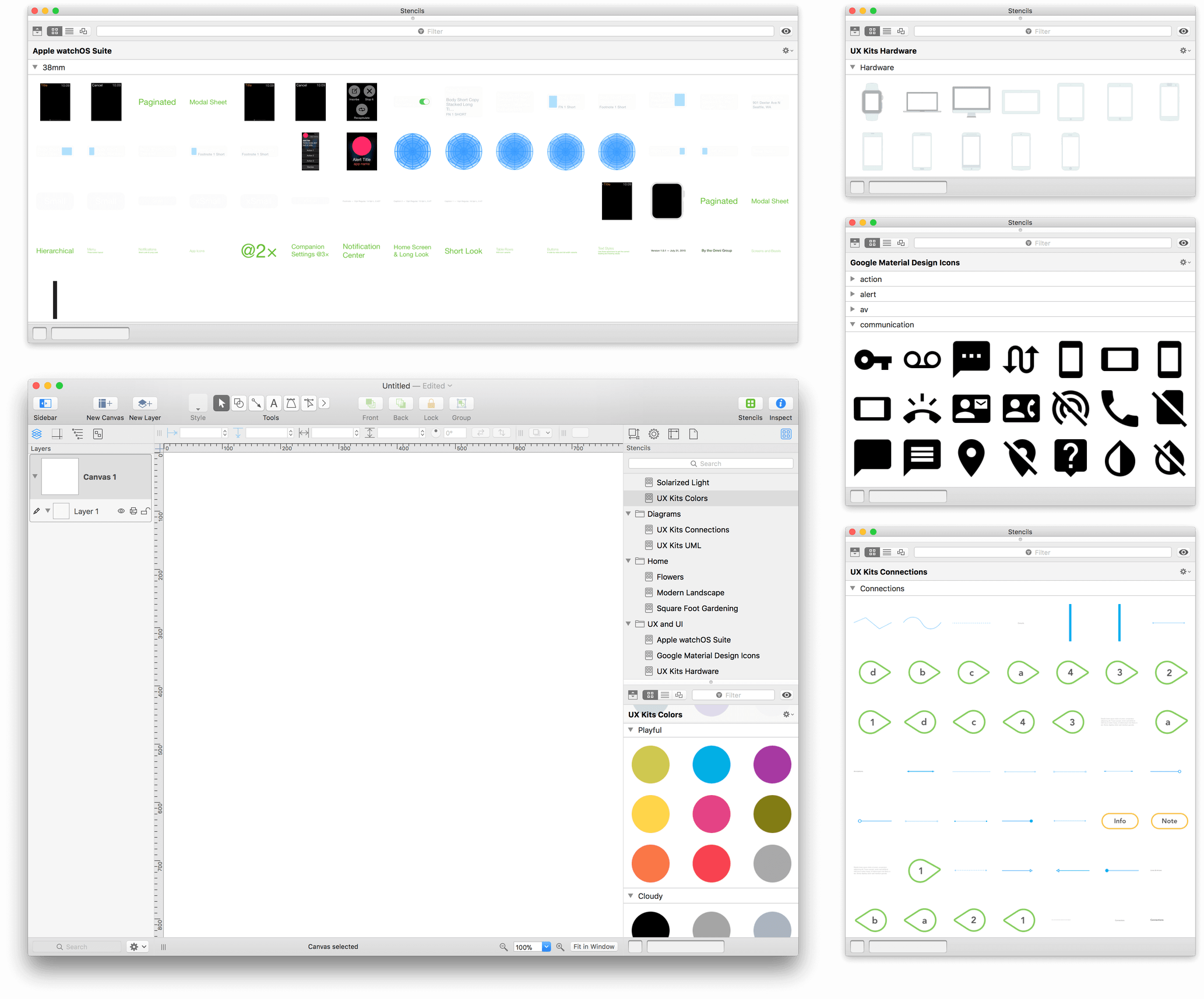 At Lower-left Is An Omnigraffle Window, With Additional - Window (2066x1715), Png Download