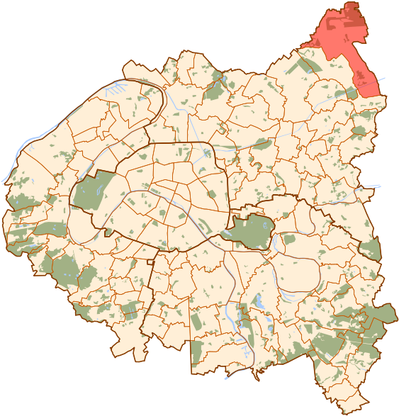 Tremblay En France Map - Ivry Sur Seine Map (587x600), Png Download
