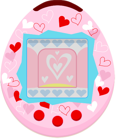 This Is The First Tamagotchi To Have Infrared Communication - Tamagotchi (378x451), Png Download