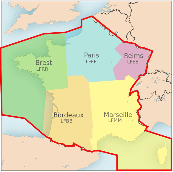 French Atc Strike Updates - French Airspace (575x574), Png Download