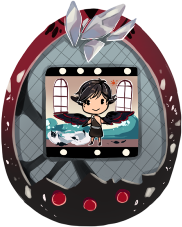 I Recently Got A Tamagotchi So I'm Kinda Obsessed Xddd - Cartoon (500x500), Png Download
