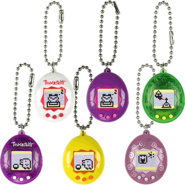 1 Of - Tamagotchi - Blue And Yellow (600x600), Png Download