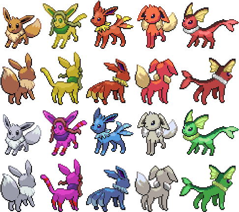 Pws6spo - Custom Pokemon Sprites (499x439), Png Download