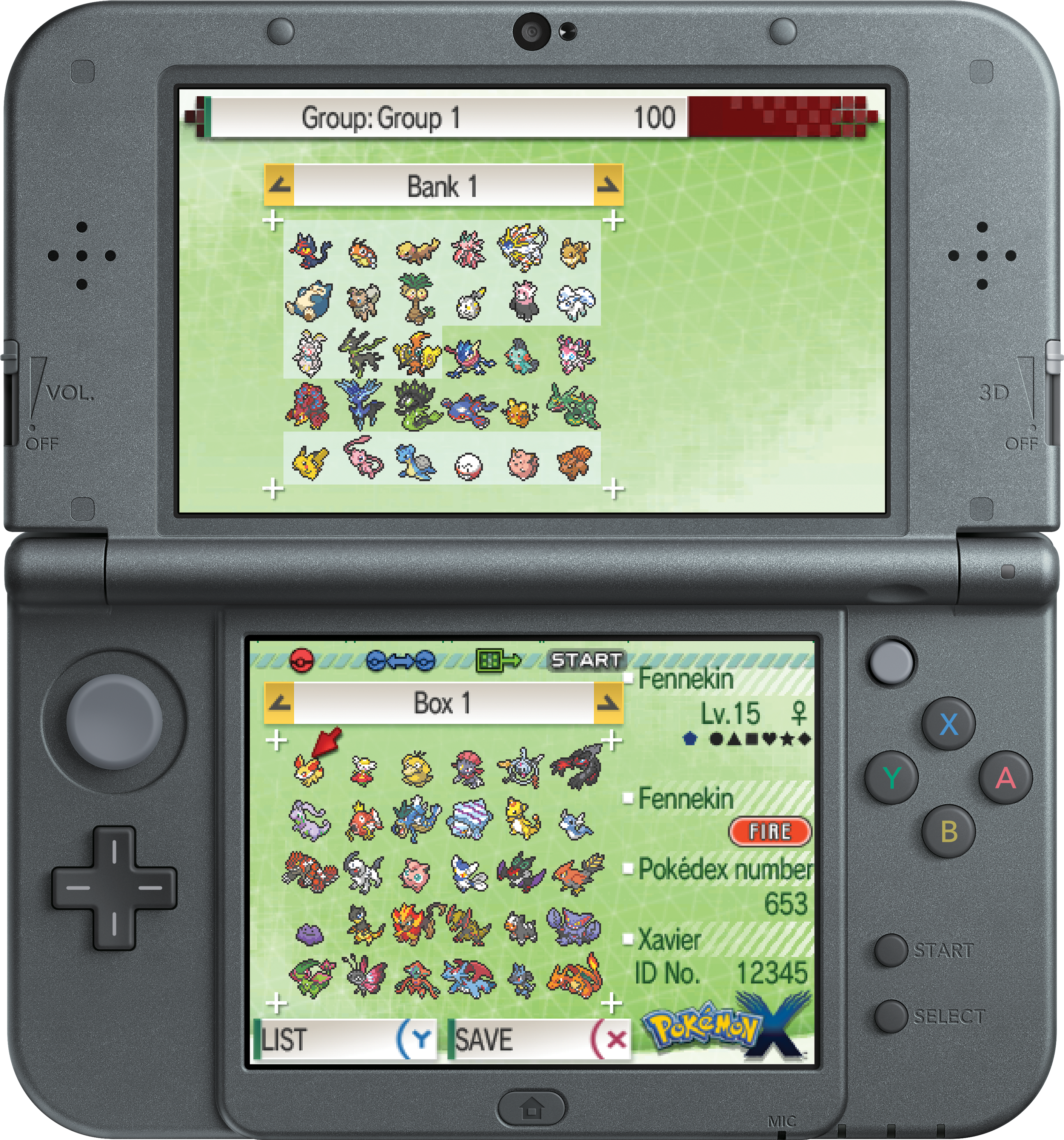 One Particular Image Showcases The Sprites Of Several - New Nintendo 3ds Xl - Metallic Black (3429x3429), Png Download