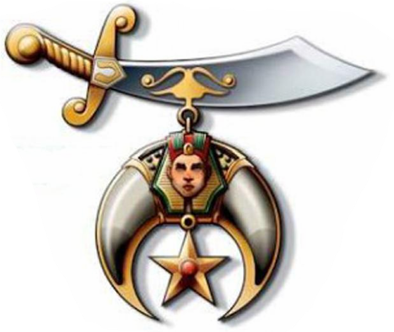 Scimitar - Yelduz Shrine Circus (1260x1062), Png Download