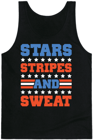 Stars Stripes And Sweat Tank Top - Drunk Fourth Of July Shirt (484x484), Png Download