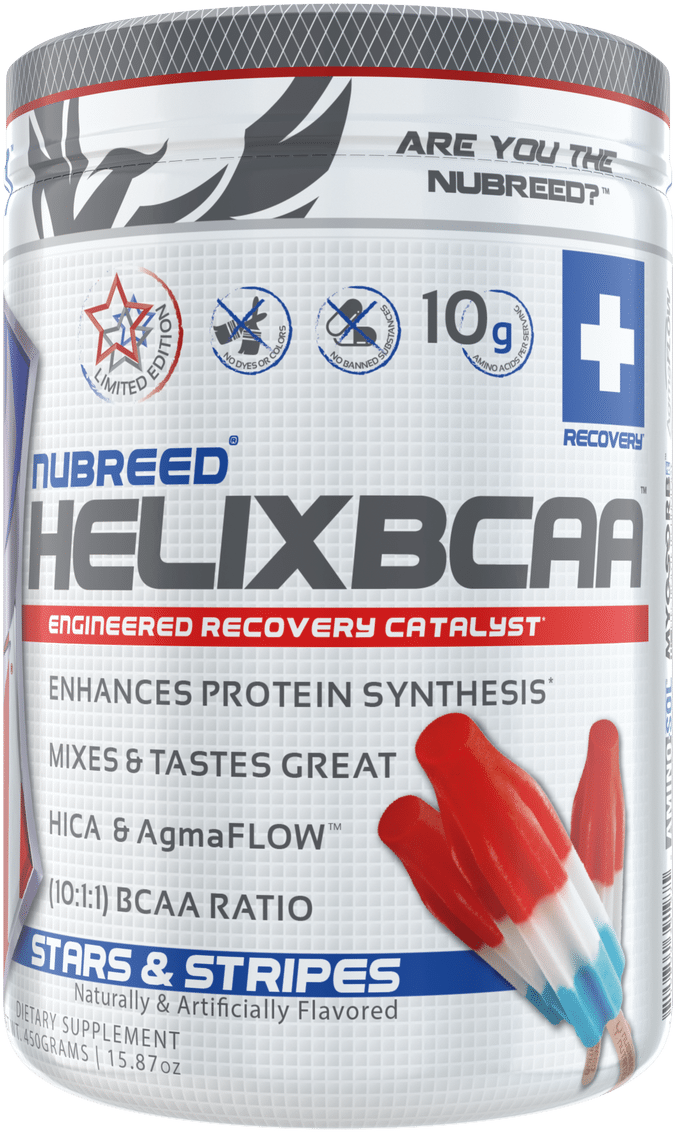 Nubreed Helix Bcaa Stars & Stripes Supplement - Helix Bcaa Strawberry Stars Stripes (1280x1280), Png Download