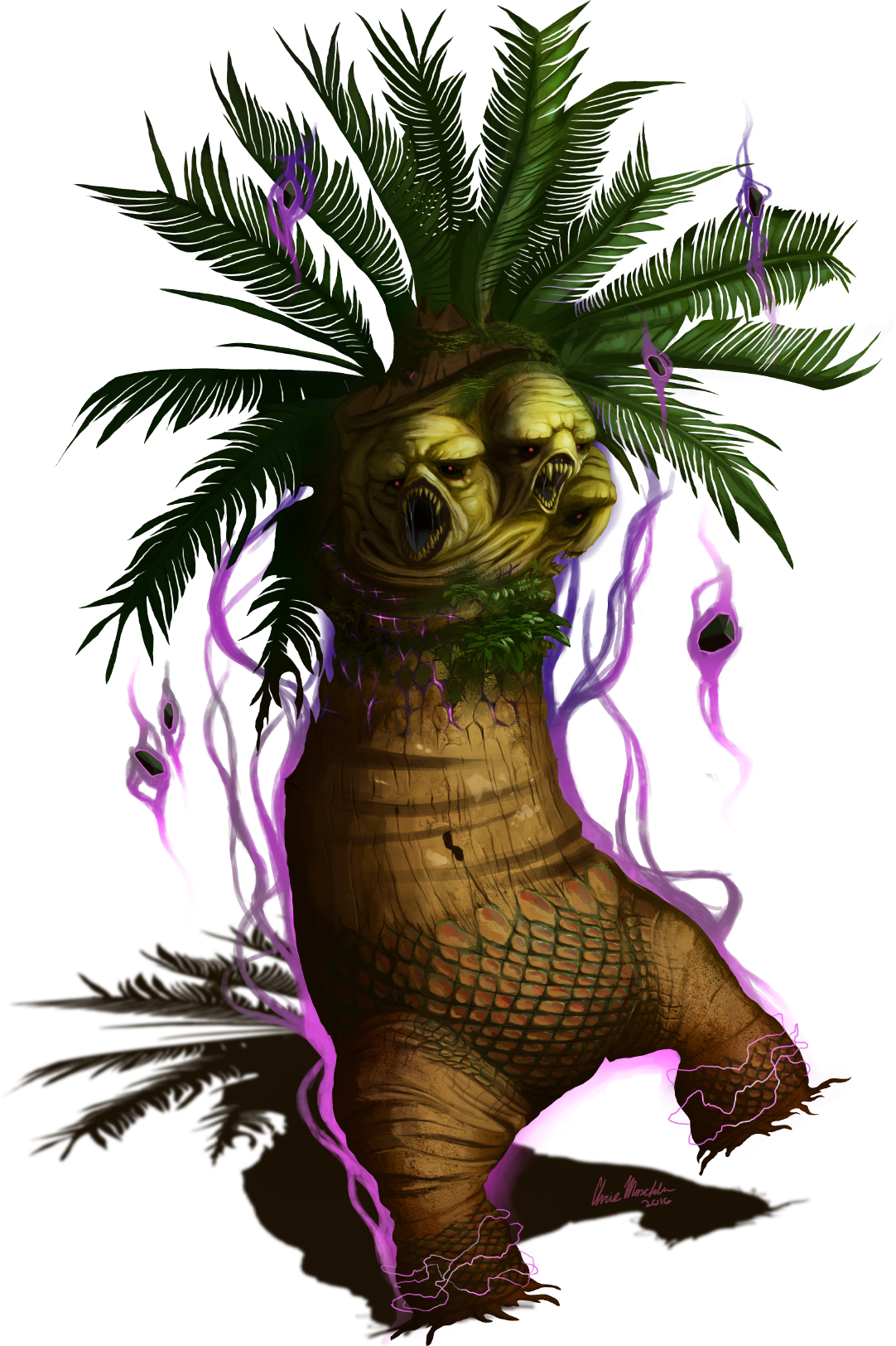 Exeggutor Used Psychic By Drmaniacal - Exeggutor Transparent (1082x1624), Png Download