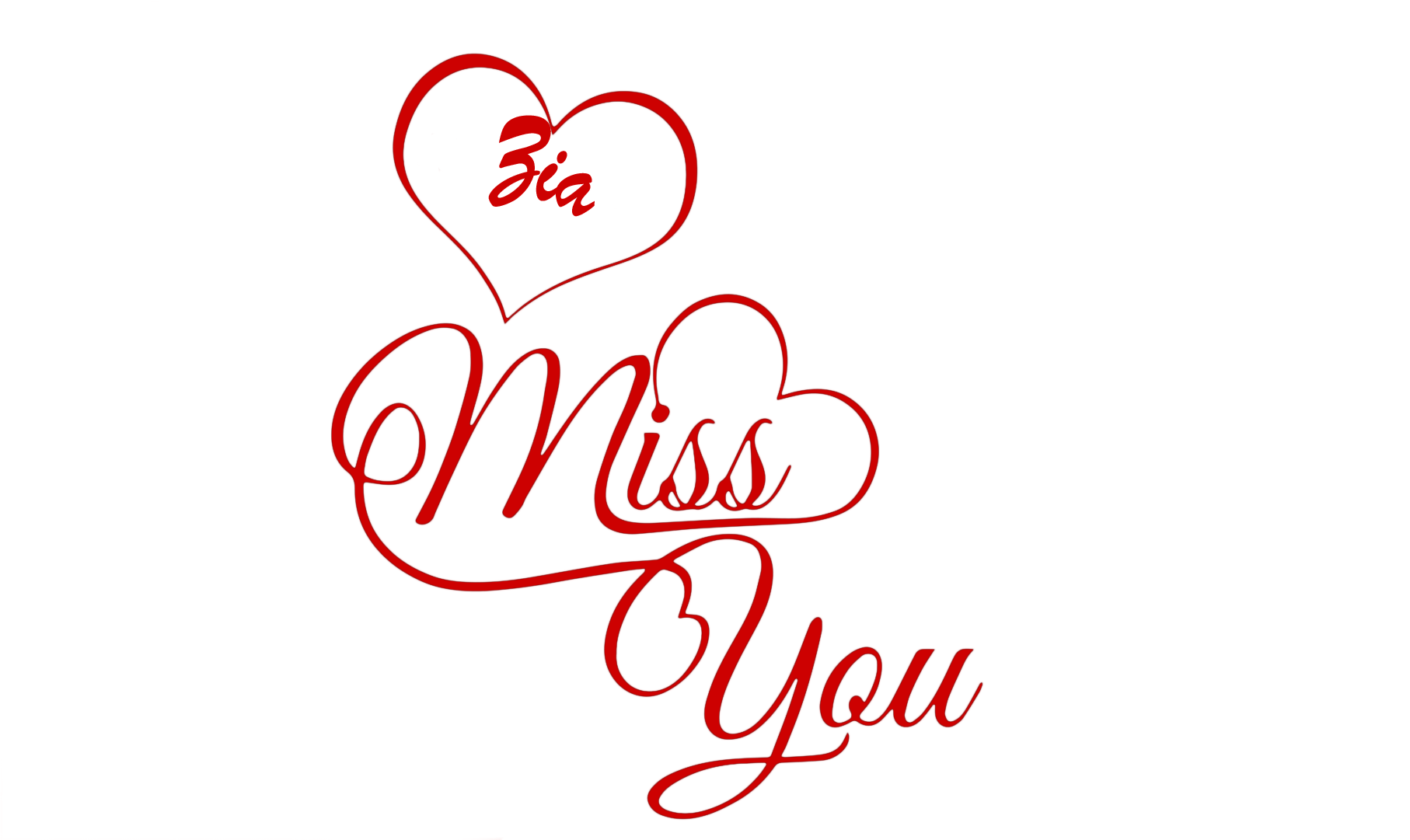 Zia Miss You Name Png - Tanu I Love You (1920x1200), Png Download
