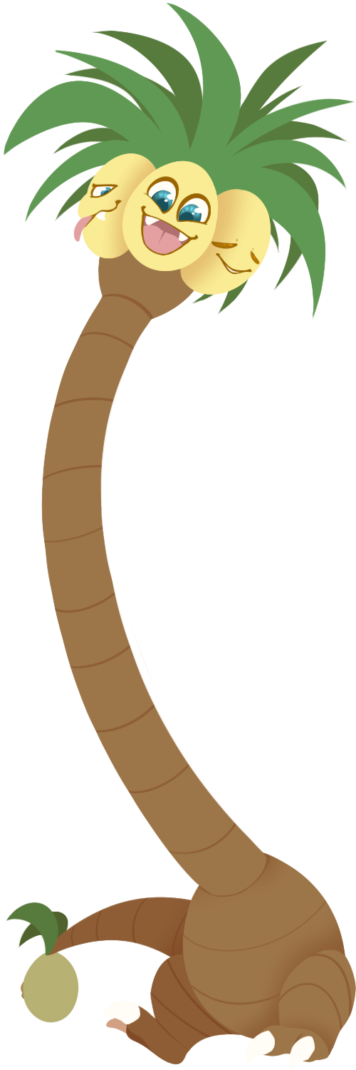Exeggutor - Illustration (500x1500), Png Download