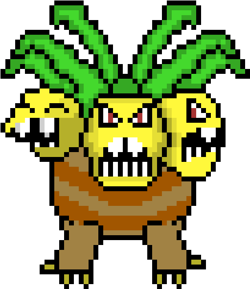 Creepy Exeggutor - Pixel (670x660), Png Download
