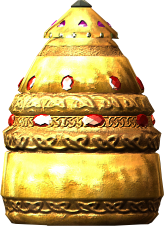 Golden Urn - Skyrim Gold Items (328x453), Png Download