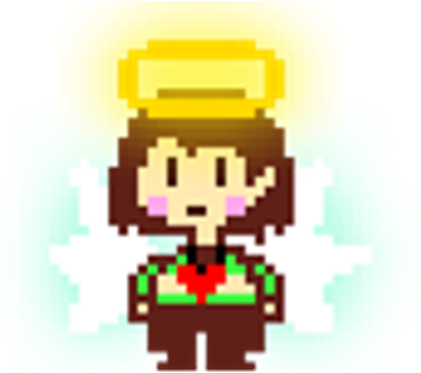 Underfell Chara - Undertale Chara Pixel Art (420x420), Png Download