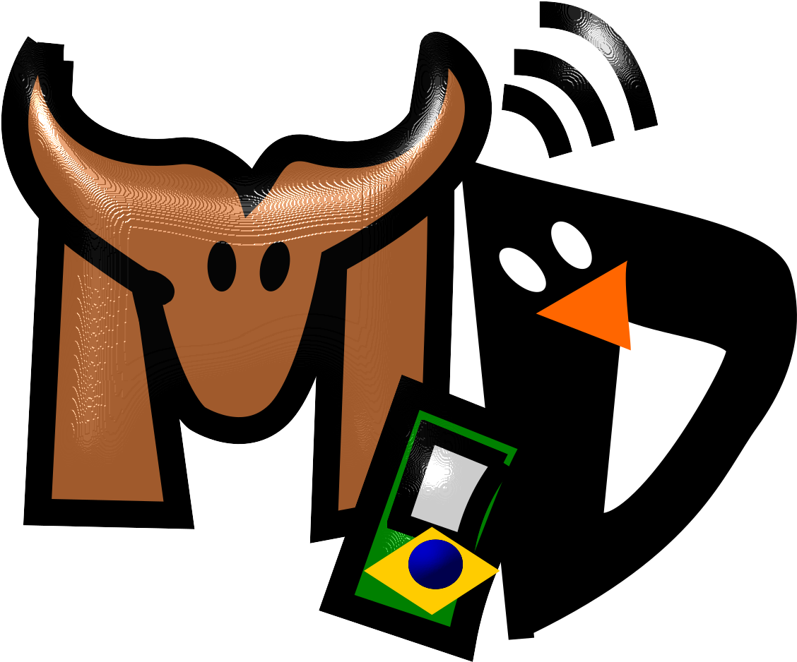 This Free Icons Png Design Of Gnuetux Amigos (2400x1697), Png Download