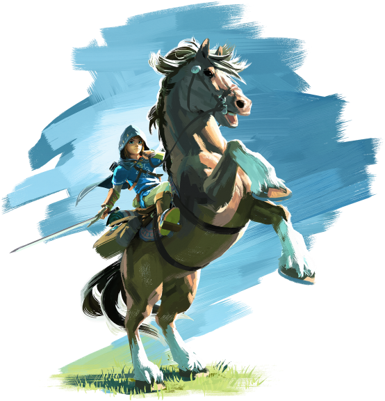 The Legend Of Zelda - Breath Of The Wild Link Rider (600x600), Png Download