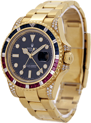Vector Freeuse Stock Wilsons Auctions No Reserve Sale - Certified Pre-owned Rolex Gmt Master Ii 116748 Saru (860x589), Png Download