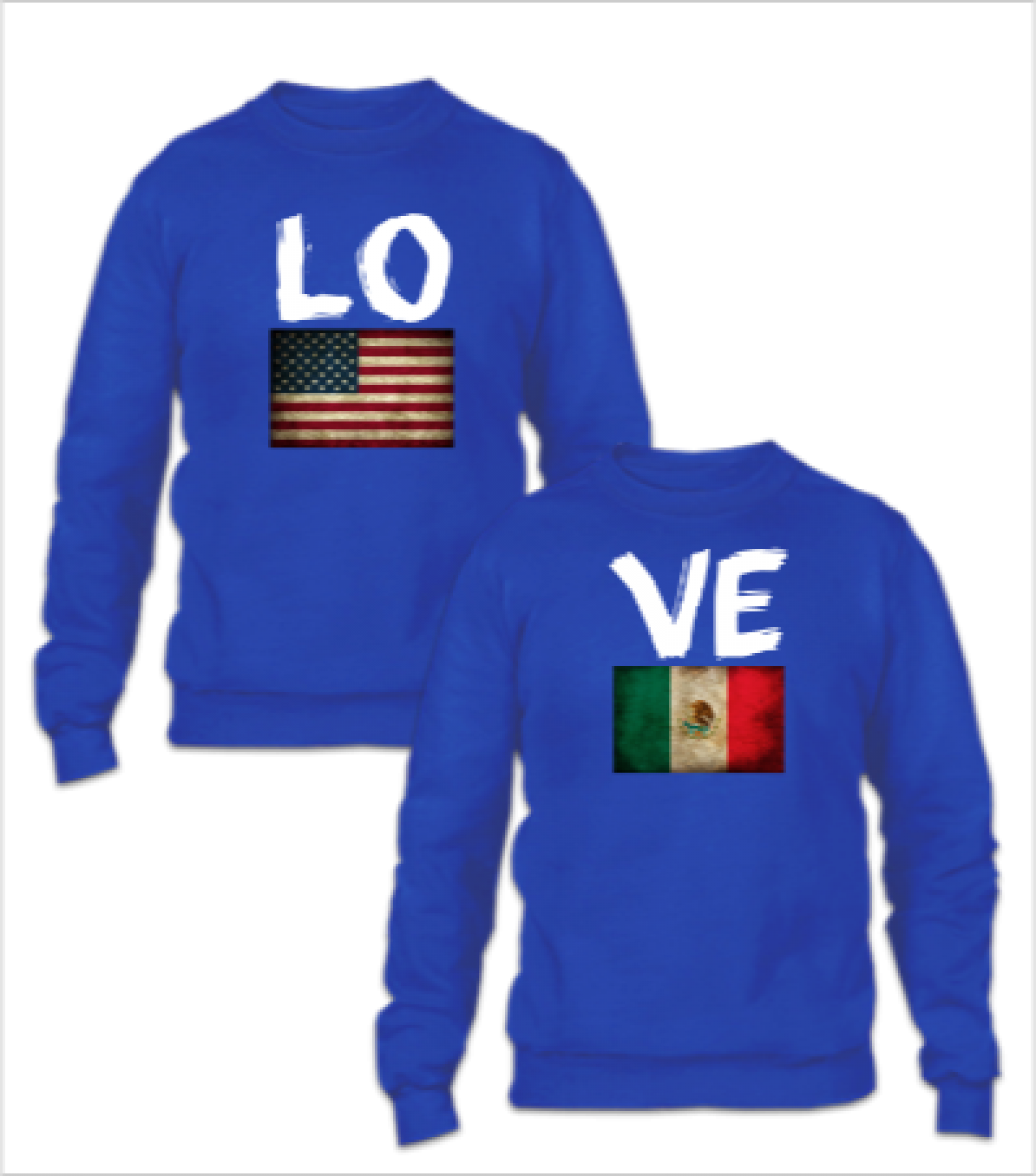 American Mexican Flag Love Design - Skull Head Crew - Free Transparent ...
