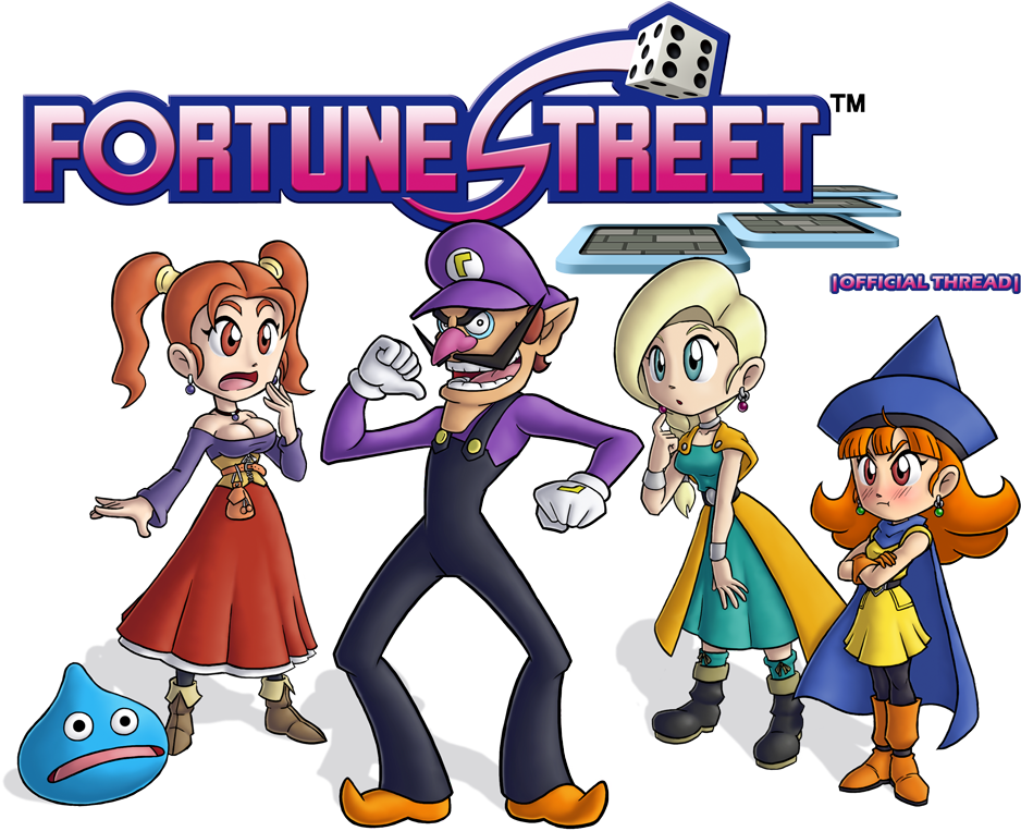 Waluigi Time - Fortune Street [wii Game] (1009x784), Png Download
