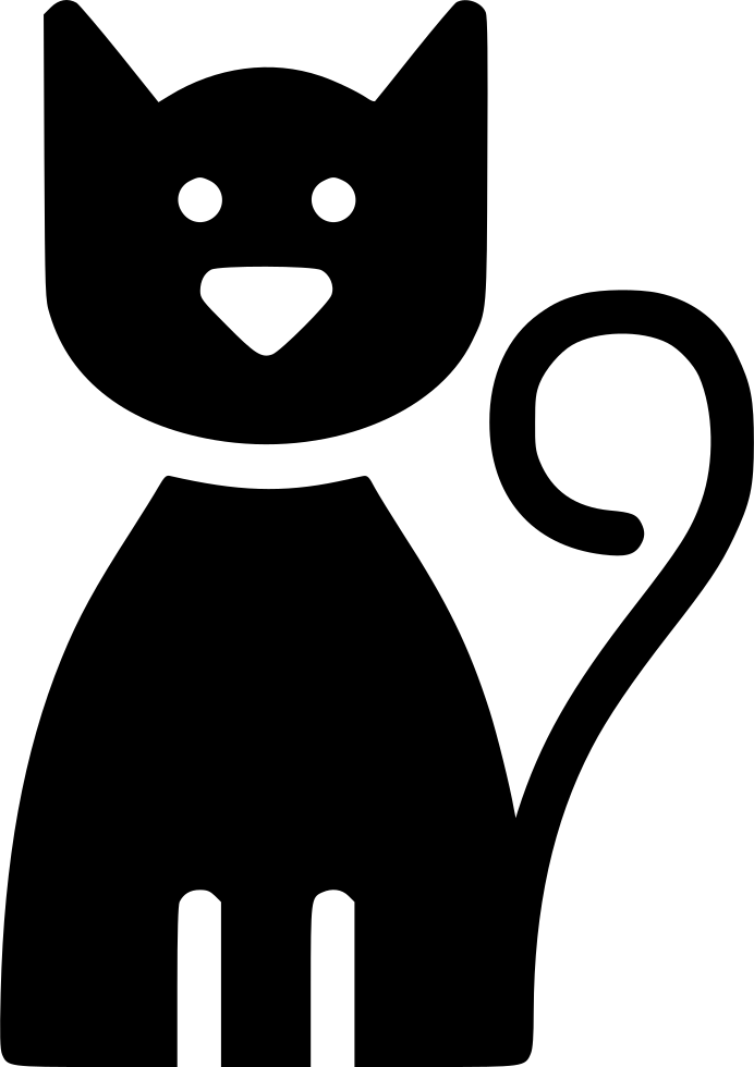 Black Cat Comments - Icon (692x980), Png Download