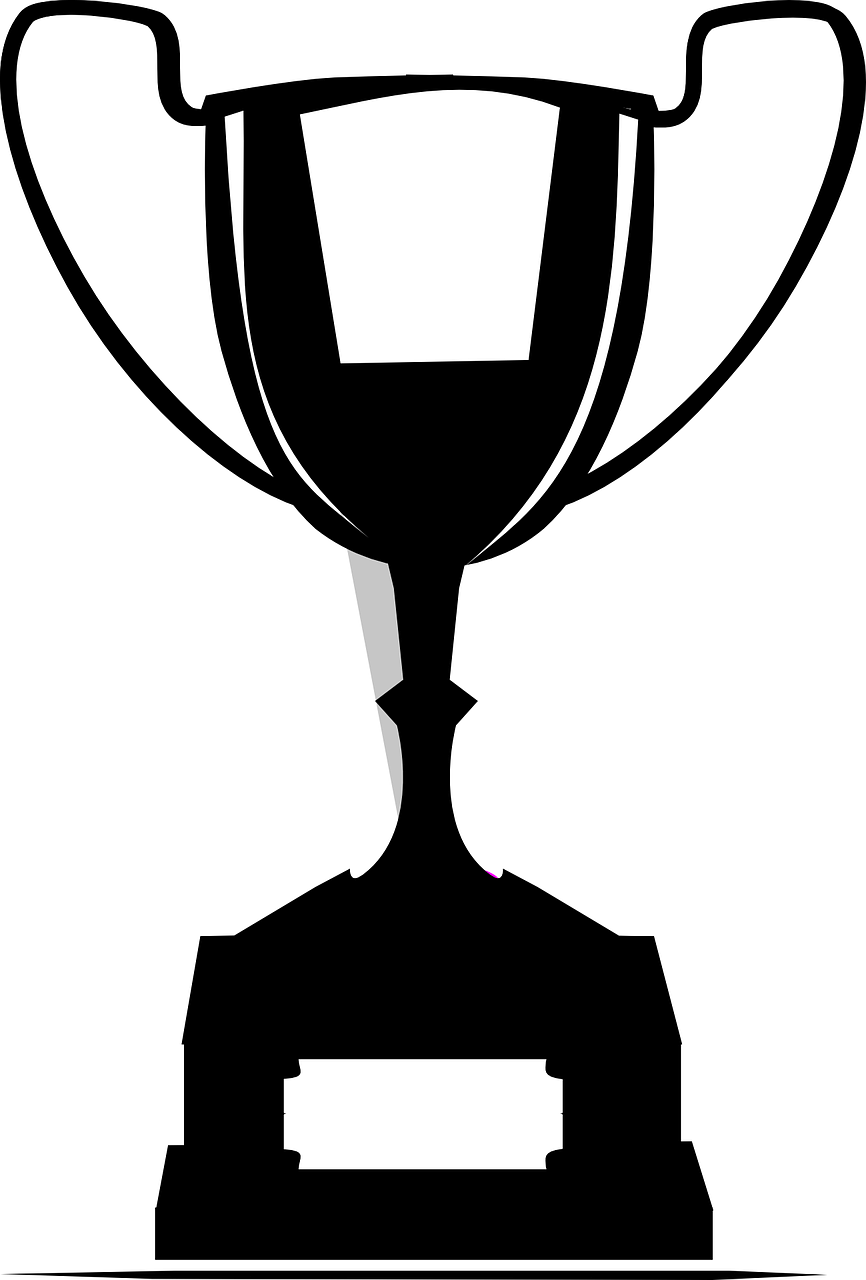 1 Trophy Black Clipart Clipart Kid - Trophy Clipart Png Black And White (402x594), Png Download