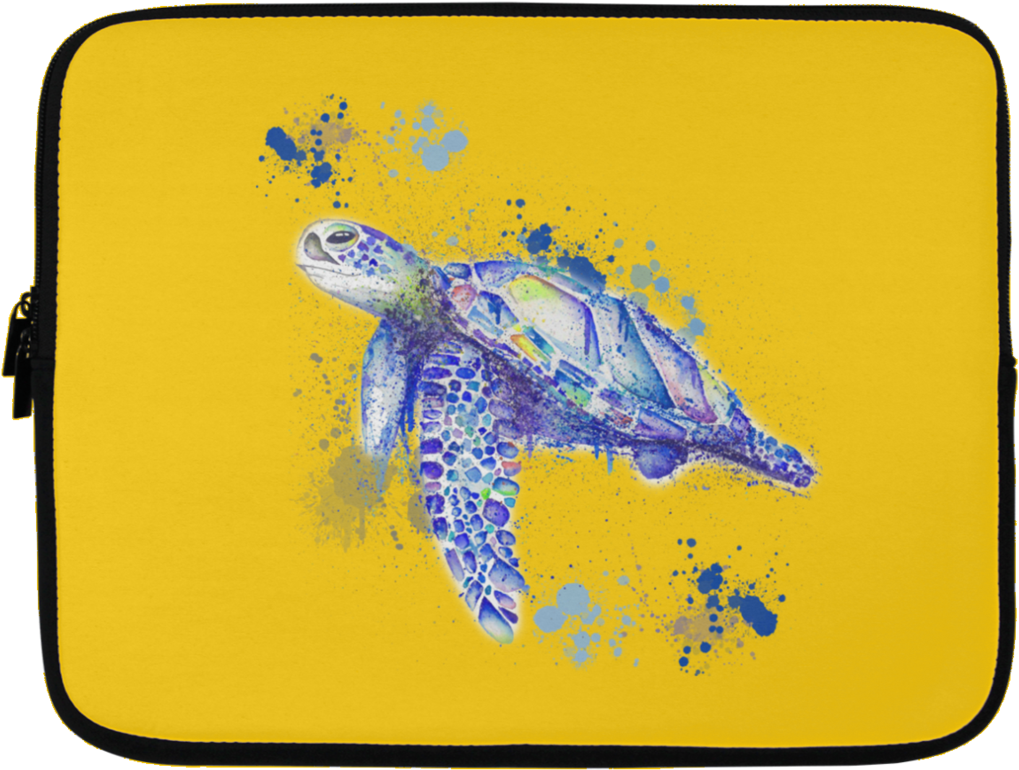 Watercolor Sea Turtle Laptop Sleeves (1024x1024), Png Download