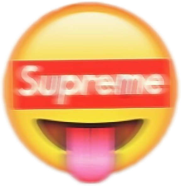 Supreme Emoji Lit Sticker - Transparent Background Lit Emoji (576x592), Png Download