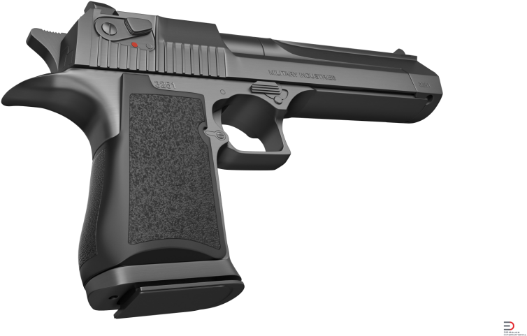 4 Generic Pistol Royalty-free 3d Model - Royalty-free (920x517), Png Download