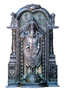 Silver Tirupati Balaji Statue - Venkateswara Temple, Tirumala (400x400), Png Download