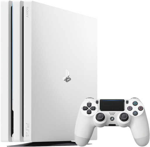 Playstation 4 Pro Glacier White 1tb - Sony Playstation 4 1tb - Gran Turismo Sport Limited (640x360), Png Download