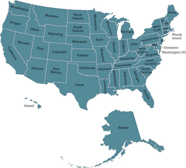 Usa Map - Us East Coast 3 (635x575), Png Download