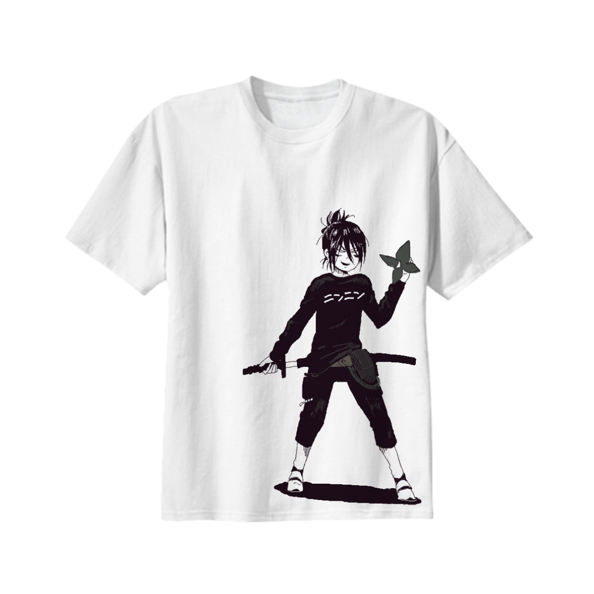 One Punch Man Cotton T-shirt By Acorn - White T Shirt (1190x1190), Png Download