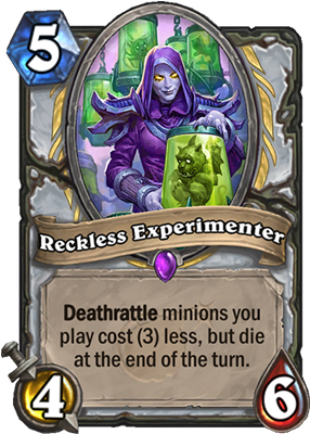 Reckless Experimenter - Reckless Experimenter Hearthstone (300x429), Png Download