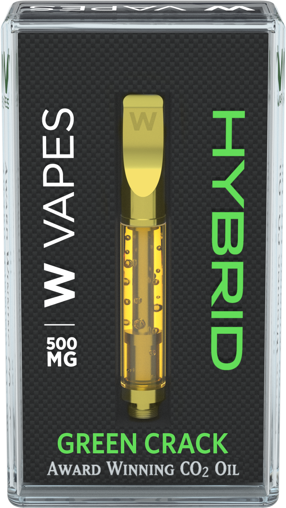 Green Crack Sativa 500mg Premium Cartridge - Bullet (2000x2000), Png Download