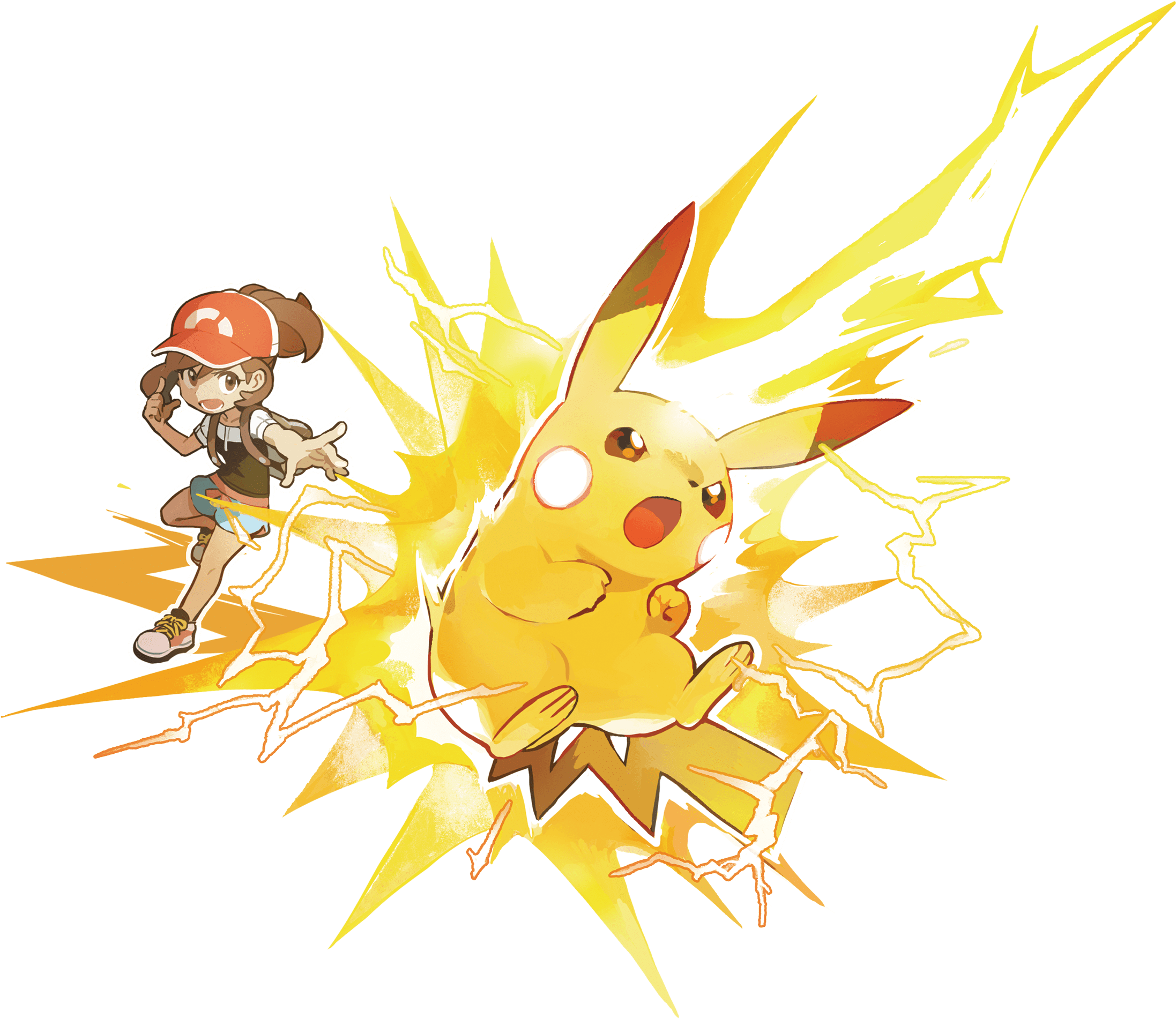 Preview Art - Pokemon Let's Go Pikachu And Eevee (350x350), Png Download