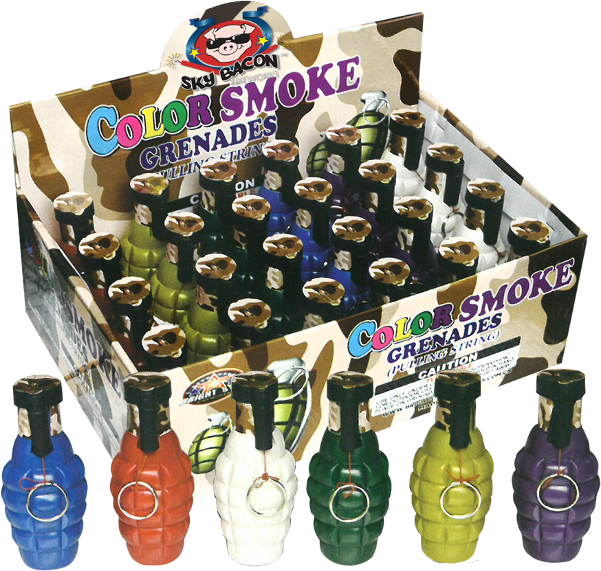 Color Smoke Grenades (1000x1000), Png Download