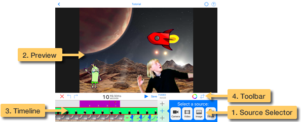 The Source Selector Is Where You'll Add Your Image - View From A Hypothetical Moon In Orbit Around The First (688x240), Png Download