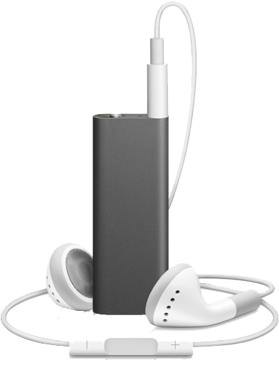 "imagine Your Music Player Talking To You, Telling - Apple Ipod Shuffle (3rd Generation) - 2 Gb - Black (632x536), Png Download