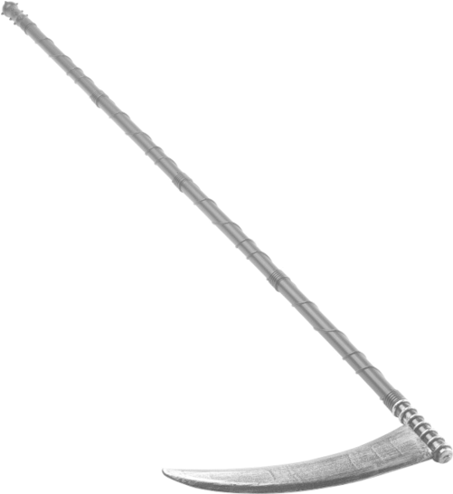 No Grim Reaper Halloween Costume Is Complete Without - Grim Reaper Scythe (366x580), Png Download