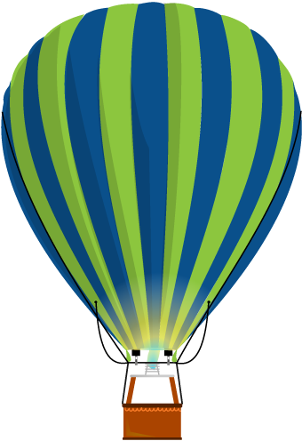 Join Us - Green Hot Air Balloon Transparent (340x496), Png Download