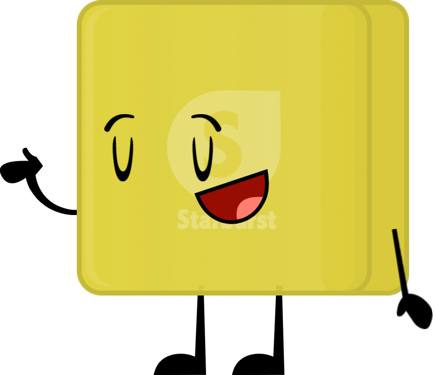 Yellow Starburst Pose - Bfdi Starburst (855x736), Png Download